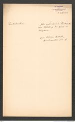 k.k. naturhistorisches Hofmuseum, Intendanzakten 1885-1896 (Hauer), Aktenzahl Z.426/1889, Seite 1